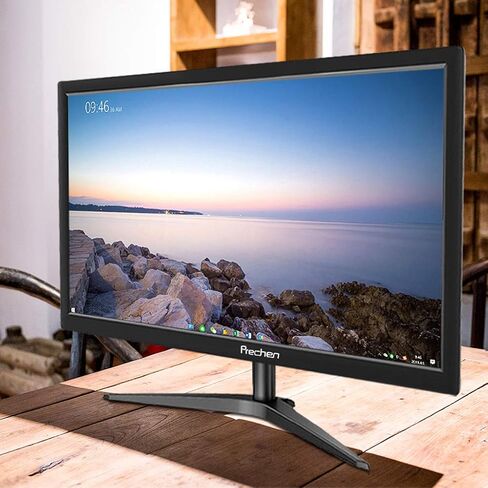 شاشة كمبيوتر 19 بوصة (1440x900)، 60 هرتز، 5 مللي أمتاس، سطوع 250 cd/m²، مكبر صوت مدمج، واجهة HDMI & VGA وشاشة عرض للكمبيوتر المحمول/PS3/PS4/X-Box/PC، أسود in Kuwait
