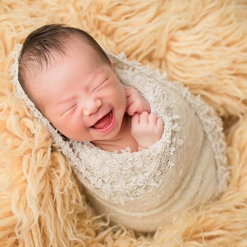 Baby Photography Props Luxurious Lace Hat with Blanket (Cream) | Newborn Photo Shoot Outfits, Infant Princess Photos Hats Wrap Set in Saudi Arabia