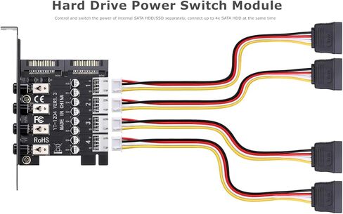 وحدة تحويل طاقة القرص الصلب لـ 2.5 بوصة / 3.5 بوصة SATA HDD/SSD ، وحدة تحكم مستقل بالطاقة في 4 اتجاهات مع حماية جهاز التلفزيون in Kuwait