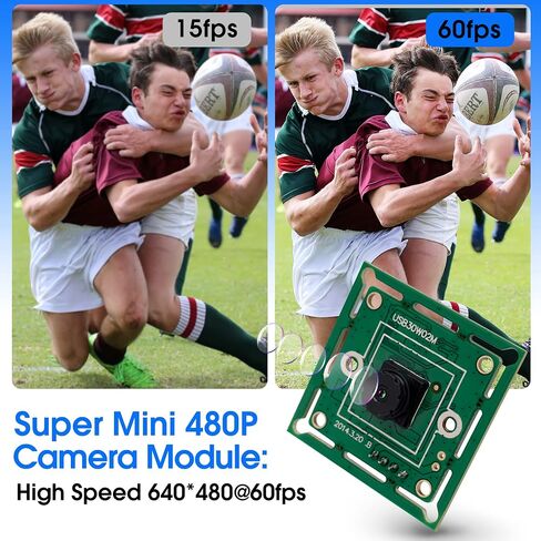 ELP VGA Super Mini USB Camera Module with 100degree Lens 480P 60fps Webcam in Kuwait