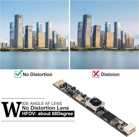 Webcamera_usb 16mp وحدة كاميرا USB ذات التركيز التلقائي مع ميكروفون للكمبيوتر الصغير وكاميرا Lightburn المصغّر USB للأمان وكاميرا الكمبيوتر CCTV فيديو بالليزر ولوحة كاميرا ويب (68 درجة بدون عدسة تشويه) in Kuwait