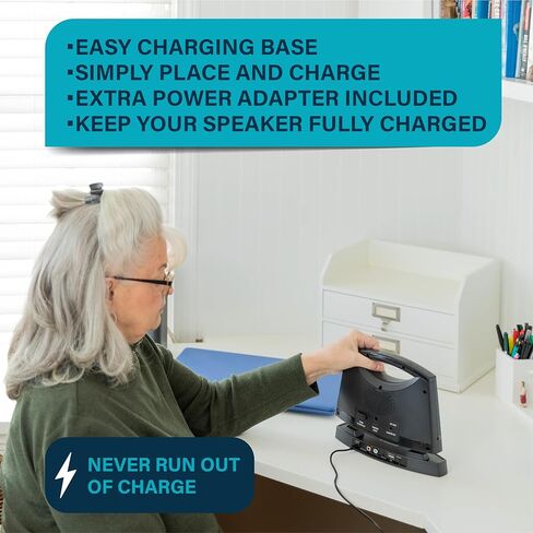 SEREONIC PRO Soundbox: مكبرات صوت تلفزيون لاسلكية عالية الجودة للتلفزيون الذكي، مكبر صوت تلفزيون مثالي، مكبرات صوت لاسلكية رئيسية للتلفزيون، مكبرات صوت معززة لصوت التلفزيون لضعف السمع (كلاسيكي) in Kuwait