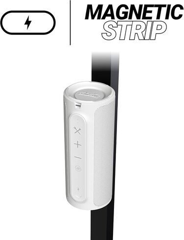 بلو تيز جولف مكبر صوت بلوتوث مغناطيسي يثبت بأمان بعربة الجولف - مقاوم للماء بدرجة IPX7 - منفذ شحن USB - ابيض in Kuwait