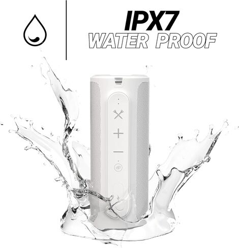 بلو تيز جولف مكبر صوت بلوتوث مغناطيسي يثبت بأمان بعربة الجولف - مقاوم للماء بدرجة IPX7 - منفذ شحن USB - ابيض in Kuwait