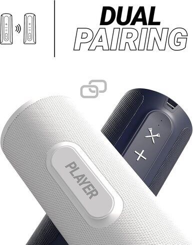 بلو تيز جولف مكبر صوت بلوتوث مغناطيسي يثبت بأمان بعربة الجولف - مقاوم للماء بدرجة IPX7 - منفذ شحن USB - ابيض in Kuwait