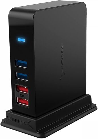 SABRENT 16 Port USB 3.0 Data HUB and Charger with Individual switches [90 Watts] (HB PU16) in Kuwait