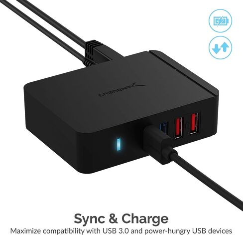 SABRENT 16 Port USB 3.0 Data HUB and Charger with Individual switches [90 Watts] (HB PU16) in Kuwait