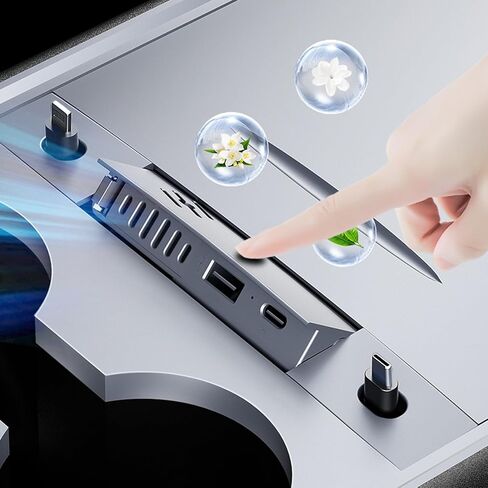 قاعدة شحن متوافقة مع موزع USB من تيسلا مع كيبلات شحن قابلة للسحب والعلاج العطري ووحدة التحكم المركزية لسيارة تسلا موديل 3/Y 2021 2022 2023 in Kuwait