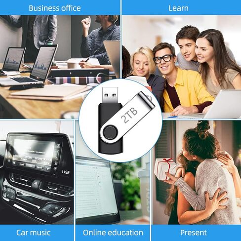 محرك أقراص فلاش USB عالي السرعة، محرك إبهام مقاوم للماء، عصا ذاكرة معدنية USB لتخزين البيانات مع تصميم سلسلة المفاتيح، محرك أقراص القفز للنسخ الاحتياطي للبيانات ونقلها للكمبيوتر الشخصي/الكمبيوتر المحمول in Kuwait