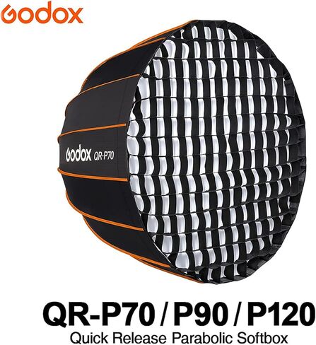 صندوق سوفت بوكس مع شبكة، QR-P70 سريع الفك مع شبكة، متوافق مع بونز ماونت ستوديو وميض وأضواء مستمرة (QR-P70) in Kuwait