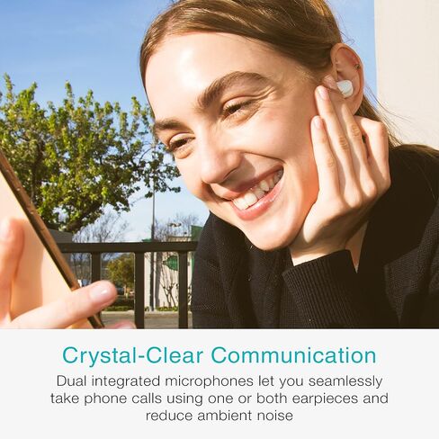 سماعات أذن MEE audio Pebbles True اللاسلكية - بلوتوث 5.3 سماعات رأس خفيفة الوزن داخل الأذن مع ميكروفون سماعة رأس وتقليل ضوضاء المكالمات للصالة الرياضية/التمارين/الرياضة والألعاب، ذهبي وردي in Kuwait