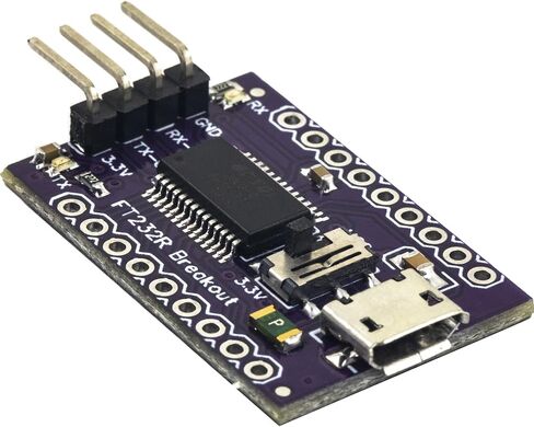 risingsaplings FT232RL Micro USB to TTL Serial Converter Adapter Module 3.3V FT232 Breakout Board in Saudi Arabia