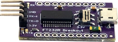 risingsaplings FT232RL Micro USB to TTL Serial Converter Adapter Module 3.3V FT232 Breakout Board in Saudi Arabia