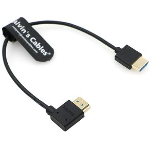 Alvin's Cables 8K 2.1 HDMI Cable for Atomos Ninja, 8K@60Hz 4K@120Hz High-Speed HDMI Cable for Z CAM, Feelworld, for Sony FS5 FS7 FX9, for Canon C300 C500 Up to Right Angle 30cm|11.8in in Kuwait
