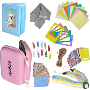 حزمة ملحقات طابعة HP Sprocket Outlook 2020 (أبيض) + 60 إطار ملصق + 5 إطارات مكتب بلاستيكية + 10 إطارات ورقية + ألبوم + قطعة قماش من الألياف الدقيقة in Kuwait