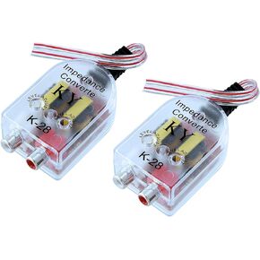 RCA Line Audio Output Converter: Speaker to Line Level Converter Convert Speaker Level Outputs to Line Level Signals Allow Speaker Line to Connect to Auxiliary Inputs of Portable Sound Systems in Saudi Arabia