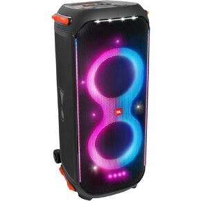 JBL PartyBox 710 -Party Speaker with Powerful Sound, Built-in Lights and Extra Deep Bass, IPX4 Splash Proof, App/Bluetooth Connectivity, Made for Everywhere a Handle Wheels (Black) in Saudi Arabia
