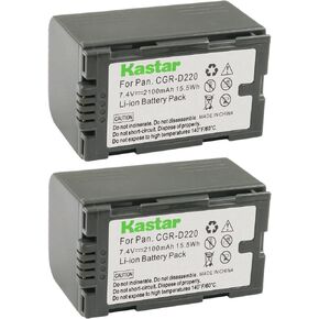 استبدال بطارية Kastar 3 عبوات CGR-D16 لباناسونيك AG-DVC60E، AG-DVC62، AG-DVC80، AG-DVC80P، AG-DVX100، AG-DVX100A، AG-DVX100B، AG-DVX100BE، AG-DVX102، AG-DVX102A ، AG-DVX102B، كاميرا AG-DVX1000 in Saudi Arabia