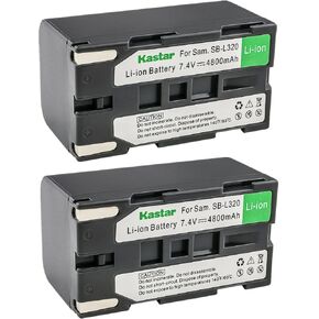 Kastar SB-L320 Battery 4-Pack Replacement for Samsung SB-L160, SB-L320 SBL320, SB-L480, SB-L110A Battery, Samsung VP-W75, VP-W75D, VP-W80, VP-W80U, VP-W87, VP-W87D, Medion MD9014, VP-SCD55 Camera in Kuwait
