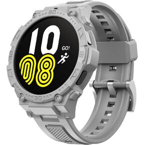 Compatible Galaxy Watch 5/4 44mm Band with Case, Rugged Protective Case Protector Military Sport Band, Red in Kuwait