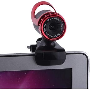 ZJchao Pro Webcam - USB 2.0 Clip-On Web Camera with 360° Rotation & Built-in Microphone for HD Video Calls on Desktop/Laptop in Kuwait