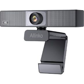 Nano Shield 𝐒𝐀𝐕𝐄 𝟔𝟎% كاميرا ويب بدقة 4K مع ميكروفون لإلغاء الضوضاء، وكاميرا ويب عالية الدقة بالكامل وشاشة عريضة وتسجيل مكالمات الفيديو وبث الألعاب لنظام التشغيل Mac OS X Win 10 8 7 Vista XP (4K) in Kuwait