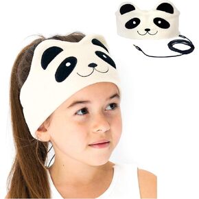 CozyPhones Over The Ear Headband Headphones - Kids Headphones Volume Limited with Thin Speakers & Super Soft Stretchy Headband - Pink Kitty in Kuwait