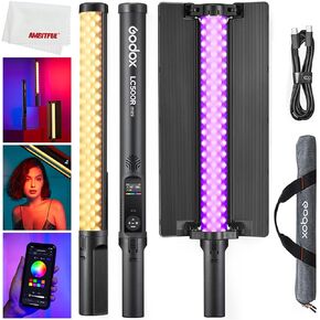 Godox LC500R Mini RGB LED عصا إضاءة قابلة للتعديل 360 درجة بالألوان الكاملة مع Barndoor in Kuwait