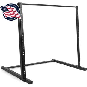 Pyle 12U Open Frame Steel-19'' Floorstanding, Patch Panel Shelf Bracket, Standing Desktop Server Room Rack for Computer/AV/Media & IT Equipment (PLRSTND10) in Saudi Arabia