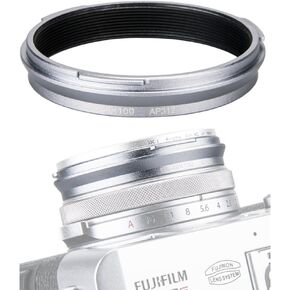 49mm Metal Lens Filter Adapter Ring for Fujifilm Fuji X100V X100F X100T X100S X100 X70 Camera & Wide Conversion Lens WCL-X100 II Installing UV CPL ND Filter Lens Cap Replace Fujifilm AR-X100 Black in Saudi Arabia