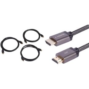 Monoprice Ultra 8K High Speed HDMI Cable & 8K Certified Braided Ultra High Speed HDMI 2.1 Cable