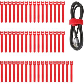 Pasow 50pcs Reusable Fastening Adjustable Cable Ties Wire Management (6 Inch, White) in Kuwait