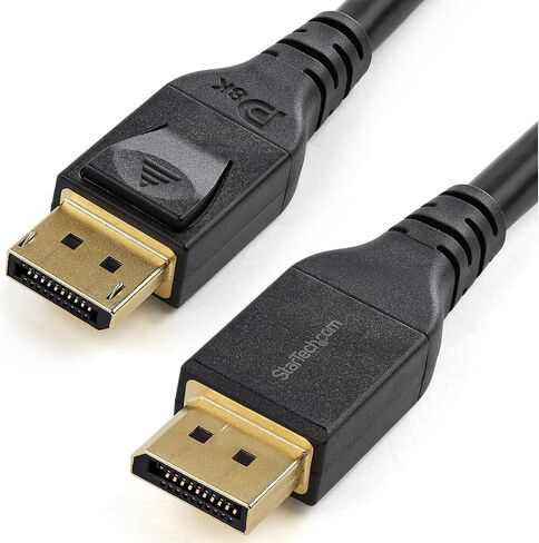 StarTech.com 2m VESA Certified DisplayPort 1.4 Cable - 8K 60Hz HBR3 HDR - 6ft Super UHD DisplayPort to DisplayPort Monitor Cord - Ultra HD 4K 120Hz DP 1.4 Slim Video Cable M/M DP Connector (DP14MM2M) in Saudi Arabia