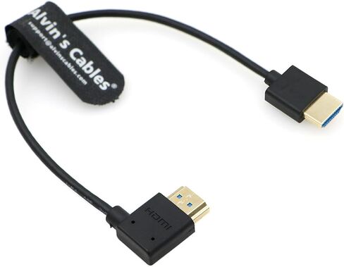 Alvin's Cables 8K 2.1 HDMI Cable for Atomos Ninja, 8K@60Hz 4K@120Hz High-Speed HDMI Cable for Z CAM, Feelworld, for Sony FS5 FS7 FX9, for Canon C300 C500 Up to Right Angle 30cm|11.8in in Kuwait