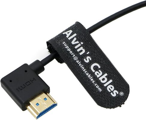 Alvin's Cables 8K 2.1 HDMI Cable for Atomos Ninja, 8K@60Hz 4K@120Hz High-Speed HDMI Cable for Z CAM, Feelworld, for Sony FS5 FS7 FX9, for Canon C300 C500 Up to Right Angle 30cm|11.8in in Kuwait