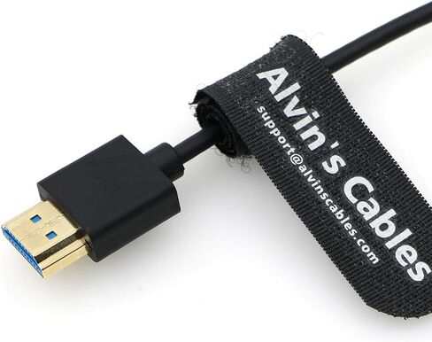 Alvin's Cables 8K 2.1 HDMI Cable for Atomos Ninja, 8K@60Hz 4K@120Hz High-Speed HDMI Cable for Z CAM, Feelworld, for Sony FS5 FS7 FX9, for Canon C300 C500 Up to Right Angle 30cm|11.8in in Kuwait