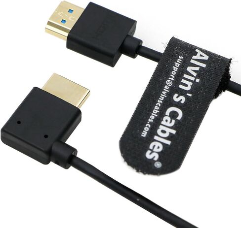Alvin's Cables 8K 2.1 HDMI Cable for Atomos Ninja, 8K@60Hz 4K@120Hz High-Speed HDMI Cable for Z CAM, Feelworld, for Sony FS5 FS7 FX9, for Canon C300 C500 Up to Right Angle 30cm|11.8in in Kuwait