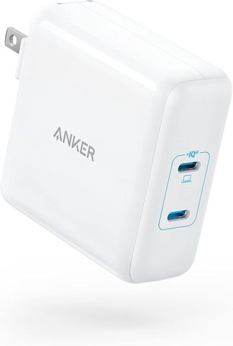 شاحن Mac Book Pro، شاحن Anker سريع 100 واط، محول طاقة بمنفذين - متوافق مع أجهزة USB C بما في ذلك MacBook Pro/Air، iPad Pro، iPhone 15/Pro/Pro Max، Google Pixelbook (الكابل غير متضمن) in Saudi Arabia