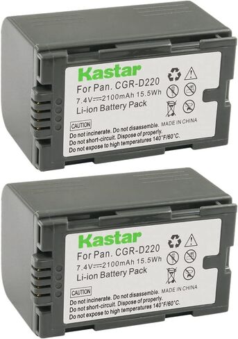 Kastar 1-Pack CGR-D16 Battery Replacement for Panasonic AG-DVC60E, AG-DVC62, AG-DVC80, AG-DVC80P, AG-DVX100, AG-DVX100A, AG-DVX100B, AG-DVX100BE, AG-DVX102, AG-DVX102A, AG-DVX102B, AG-DVX1000 Camera in Saudi Arabia