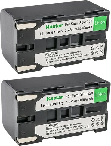 Kastar SB-L320 Battery 4-Pack Replacement for Samsung SB-L160, SB-L320 SBL320, SB-L480, SB-L110A Battery, Samsung VP-W75, VP-W75D, VP-W80, VP-W80U, VP-W87, VP-W87D, Medion MD9014, VP-SCD55 Camera in Kuwait