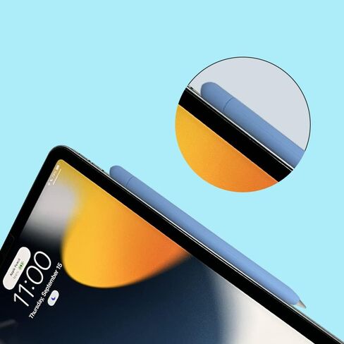 ColorYourLife 3 - Pack Silicone Pencil Grips Cases Covers Sleeves Compatible with Apple Pencil 2nd Generation (Yellow Green White) in Kuwait