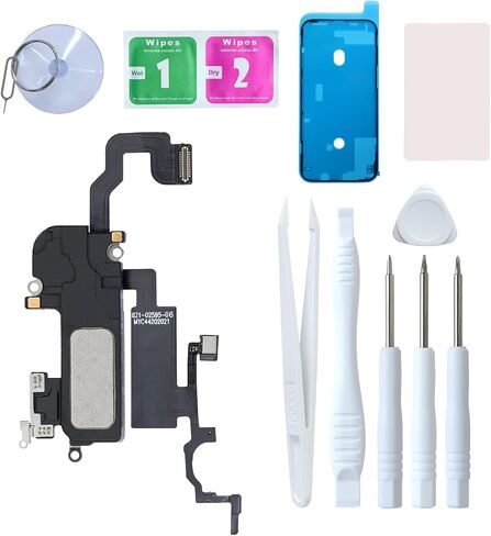 for iPhone X Earpiece Speaker Replacement & Earspeaker Ear Piece Proximity Light Sensor Flex Cable with Repair Tools Compatible with iPhone X 5.8 Inch in Kuwait