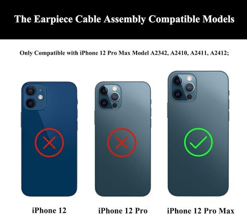 for iPhone X Earpiece Speaker Replacement & Earspeaker Ear Piece Proximity Light Sensor Flex Cable with Repair Tools Compatible with iPhone X 5.8 Inch in Kuwait
