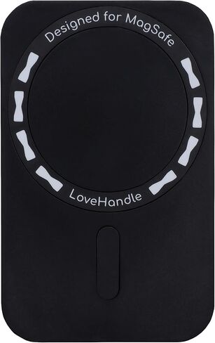 LoveHandle PRO MagSafe Compatible Phone Grip - Phone Strap - Mount, Handle and Kickstand for Smartphone and Tablet - Crystal Clear Glitter - Eligible for All magsafe Devices in Kuwait
