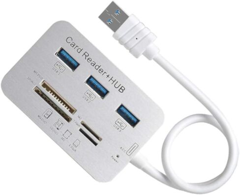 محور USB 3.0 3 منافذ من جاكوبسبارتس مع قارئ بطاقات MS SD M2 TF متعدد في 1 محول الذاكرة in Kuwait