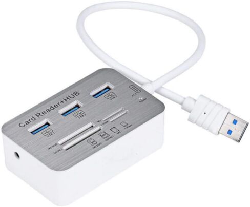 محور USB 3.0 3 منافذ من جاكوبسبارتس مع قارئ بطاقات MS SD M2 TF متعدد في 1 محول الذاكرة in Kuwait