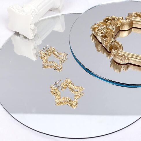 4PCS Geometric Mirror Photo Props Set, Acrylic Mirror Reflection Board Photography Background Props for Goods, Crafts, Lipstick, Jewelry, Cosmetics, Makeup Tools, Food in Kuwait