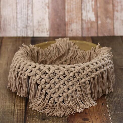 Zeroest Newborn Photography Baby Posing Layer Props Basket Filler Stuffer Mini Blanket Photoshoot HandKint Photo Wool Wrap (Dusty Pink) in Saudi Arabia