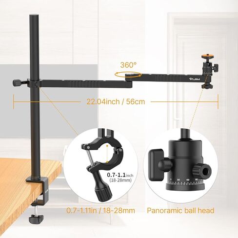 جوسمو ذراع شديد التحمل LS21C، ذراع قابل للطي بقسمين لكاميرا DSLR والكاميرات والاضواء والمزيد in Kuwait