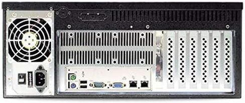 اي اي سي هيكل تثبيت على الرف RMC-4S، 4U مع مروحة، باب من الالومنيوم، لوحة خلفية بارتفاع كامل 7 فتحات، USB 3.0، W/O PSU، لون اسود in Kuwait